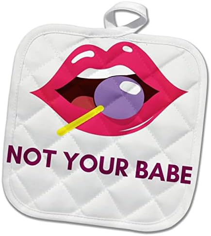 3drose Слика на уста со лижавче со текст на не вашето бебе - подножје