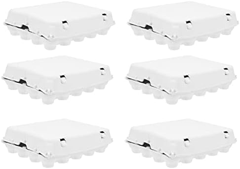 Ангола Бела Кутија за Складирање 6 парчиња Бели Празни Картони Со Јајца Држач За Фиока За Јајца Од Пулпа Влакна Секој Има 6 Јајца Пулпа Контејнери