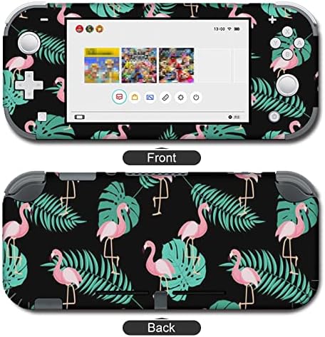 Симпатична ретро фламинго целосна обвивка за налепница за конзола за прекинувач на Nintendo и прекинувач на тенок кожа на лајт