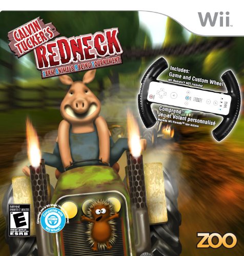 Црвенокосиот Трки калвин Такер со Тркала Пакет-Нинтендо Wii