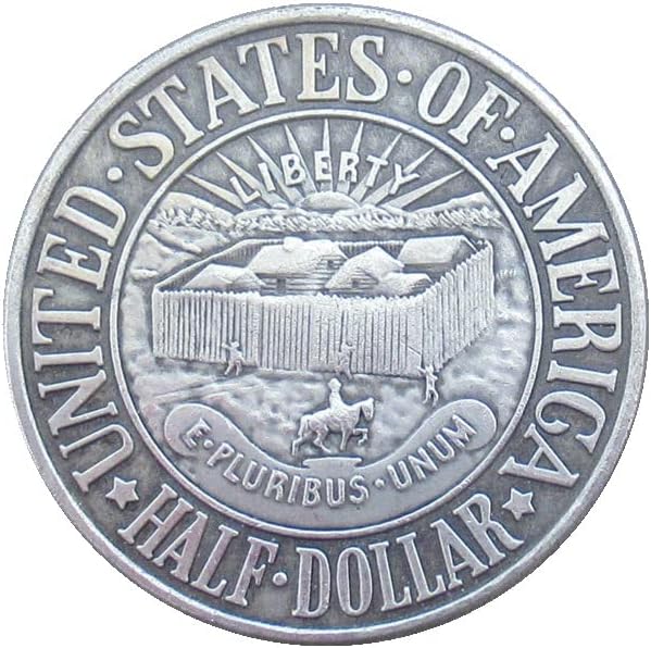 Сад Половина Долар Комеморативна Монета 1936 Странска Копија Сребрена Позлатена