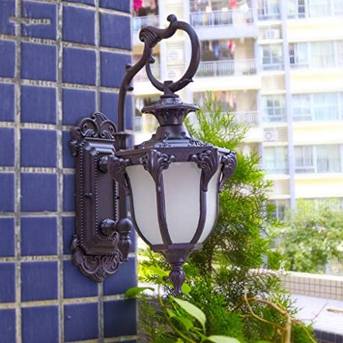 Градина светла BBSJ - Надворешно водоотпорна wallидна ламба патека за светло вила балкон ретро надворешна wallидна светлина градина отворено