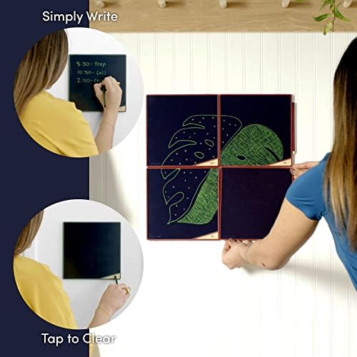 Boogie Board 3 Pack на разноврснички мемориски табли за дом и канцеларија, алтернатива на табла со 8,25 x8.25 LCD Memo Board, Instant Erase,