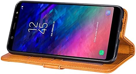 Телефонски куќиште за Samsung Galaxy J8 2018 Заштитен ракав во стилот на паричник, PU кожен заштитен ракав заграда Функционална заштитна ракав