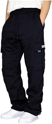 Егмода машка џогер џемпер со џебови, мажи обични панталони тенок карго панталони атлетски панталони со џемпери долги панталони