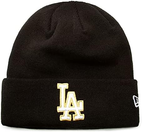 Нова ера ла Лос Анџелес Доџерс црно злато плетено манжетна капа од грав