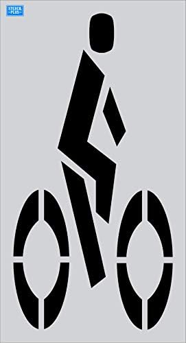 72 FHWA/ТОЧКА Велосипедска Лента Симбол Тротоарот Означување Матрица