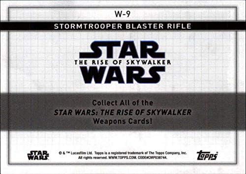 2020 Топс Војна На Ѕвездите Подемот На Skywalker Серија 2 Оружје W-9 Stormtrooper Бластер Пушка Тргување Картичка