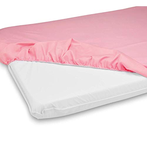 Babydoll постелнина мини ко-спиење поли/памучен лист, розова