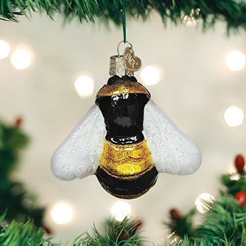 Божиќни украси на стариот свет: Орнаменти разнесени од стакло од пчела за елка