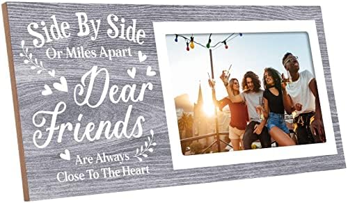 Пријатели на Jetec Пријатели Рамка за слика 4 x 6 инчи за дипломирање Подароци од 2023 година рамо до рамо или милји одвоени рамки за пријателство