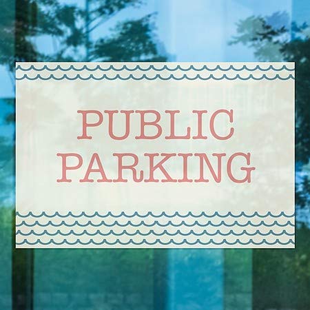 CGSignLab | „Јавен паркинг -аутички бран“ прозорецот се држеше | 30 x20