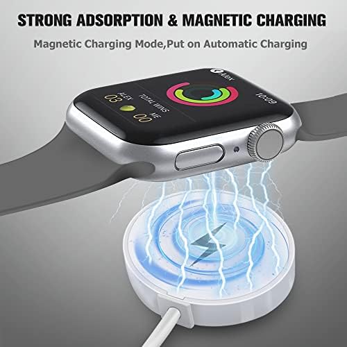 Гледајте Безжичен Полнач 3,3 стапки/1М Компатибилен Со Apple Watch, Пренослив Кабел За Брзо Полнење Тип C За Apple Watcher Series