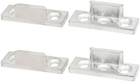 Aexit Casement прозорец куки за заклучување на цинк за заклучување на цинк блокови брави брави сребро над куките на вратите тон 4 парчиња