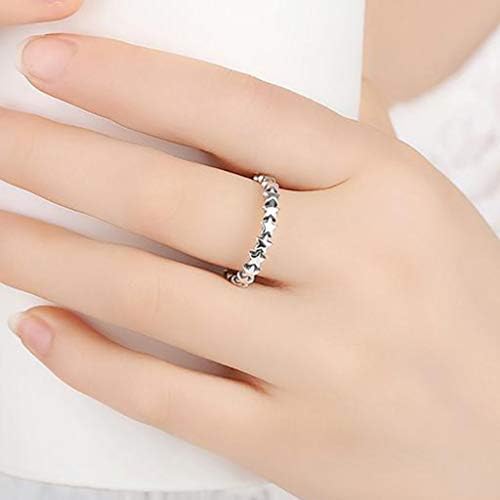 2023 Нова 2019 година со прстен прстен со прсти со прсти за прстени за свадба сребро накит