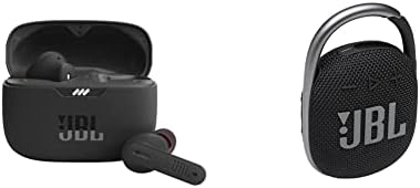 JBL TUNE 230NC TWS TRUE WIRE WIRELESS SHOISH SHOISH SEARGHENS - BLACK & CLIP 4: Преносен звучник со Bluetooth, вградена батерија, водоотпорна
