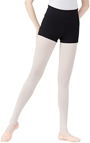 Балетски шорцеви жени со високи половини премија памучни памучни кратки панталони за танцување за вежбање фитнес одбојка
