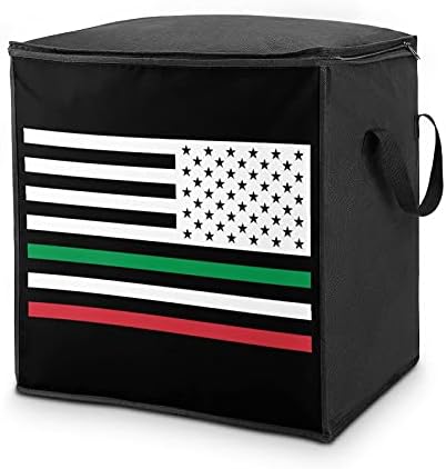 Знаме На Америка Италија Голема Торба За Чување На Јорган Кутија За Организатор Патент На Врвот За Утешител На Перница За Облека