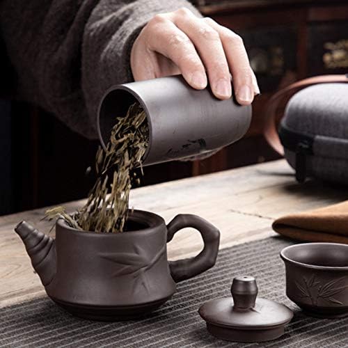 TWDYC керамички чајник -чајник Гаиван Кинески керамички чај чај за кинески сад за чај преносен чај сет за пијалоци