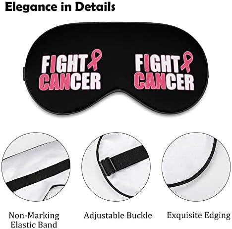 Борба против карцином печатена маска за очи за очи меко слепило капаче со прилагодлива лента за ноќни очила за очила за мажи за мажи жени