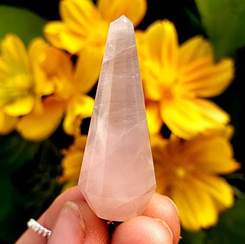 Роуз кварц оргон смола нишало Пендулум природен кристал метафизички скапоцен камен