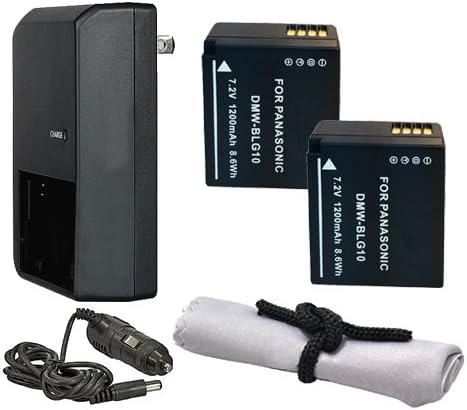 Батерии со висок капацитет компатибилни со Panasonic Lumix DC-LX100 II + AC/DC Полнач за патувања + каиш