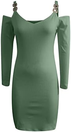 On'sенски долг џемпер фустан плетен пакет колк облечен обичен со долги ракави на колкот, облечен од желка, џемпер