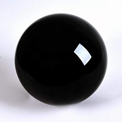 Dsjuggling цврста црна акрилна топка за контакт со жонглирање 3,15 инчи - 80мм одлично за магични трикови и почетници до професионални