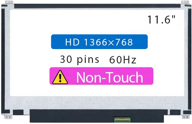 11.6 Замена на екранот за Acer Aspire 1 A111-31-C6RT LCD дисплеј панел 30 пинови