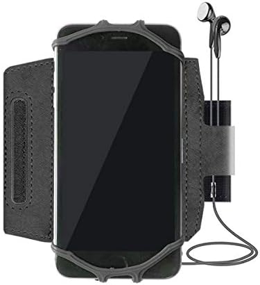 HTC Sensation XL Holder, Boxwave® [ActiveStrech Sport Armband] Прилагодлива амбалажа за тренинг и трчање за HTC сензација XL - Jet Black