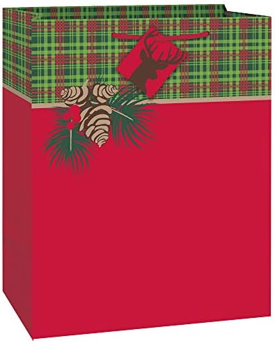 Уникатна Торба За Подароци За Божиќна Хартија Од Тартан | 14 х 10.5 | 1 Компјутер