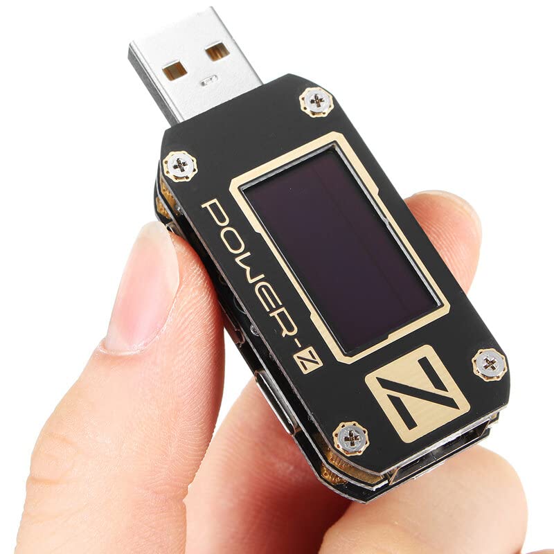 KT002 Power-Z USB Type Type-C Micro USB дигитален волтметар QC 2.0 QC 3.0 PD Дигитален напон на напон Тековен банка за напојување Тестер