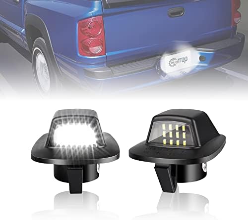 Carrep Целосна LED Регистарска Табличка Светло Собранието Таг Светилка, Супер Светла Компатибилен Со Dodge Дакота Компатибилен Со Mitsubishi