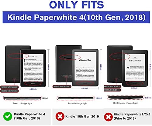 ZENGCANG Поттикне Печатени Покритие-Случај Со Рака Ремен За Kindle Paperwhite 2018 Паметни Покритие Со Автоматско Будење/Спиење Одговара
