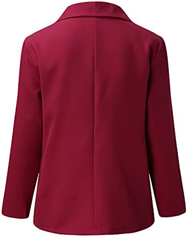 Балаки Блејзер јакни за жени цврста едноставна надворешна облека отворена предна кардиганска јакна лето моден блејзер костум