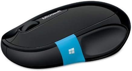 Мајкрософт скулптура за удобност на глувчето - црно. Удобен дизајн, табулатор за прилагодување на Windows Touch, 4-насочно движење, Bluetooth