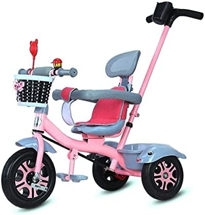 Waljx Bicycleportable Tricycle 3 во 1 на отворено повеќенаменски велосипед 1-5 годишен детски трицикл 2 бои може да се користат