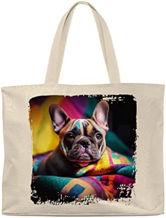 Торба за торбички за кучиња - торба за купување булдог - ладна торба за тота