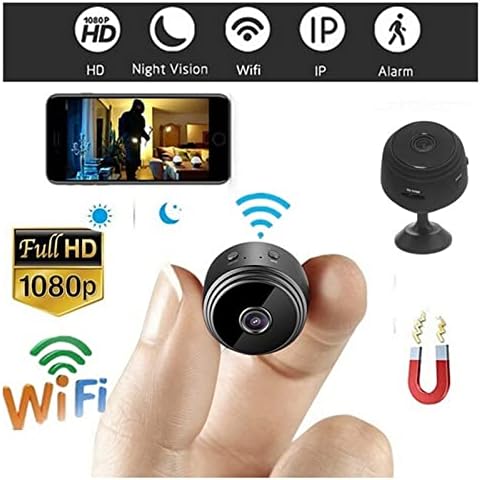 Shilong A9 Mini WiFi камера - мини безжична Wi -Fi камера со 1080p ноќно гледање, далечински приказ и откривање на движење - камера за видео