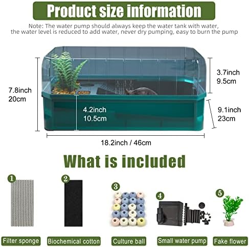Комплет за резервоарот за аквариум желки во Binano Вклучува додатоци со вода за филтрирање на вода со висока анти-ескеј и голем