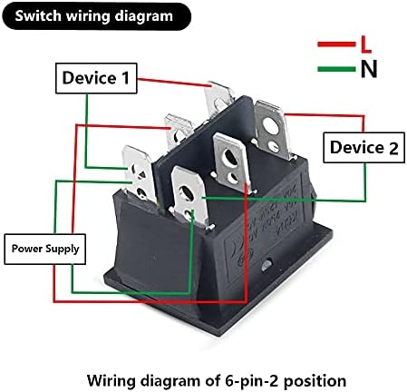 OneCM KCD4 Rocker Switch Onf-Off 2 Позиција 4 пинови/6 пинови Електрична опрема со прекинувач за прекинувач за прекинувач на