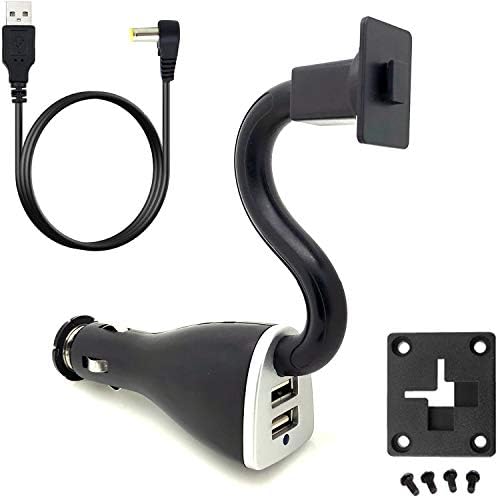 Sirius XM Satellite Radio Dual USB полесен приклучок за автомобили со возило со возило на возило со флексибилен адаптер за кабел