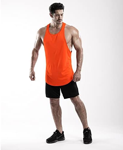 Дрски за мажи со 3 пакувања со резервоарот за мускули на мажите со 3 пакувања, бодибилдинг салата фитнес стрингер атлетски тренингот