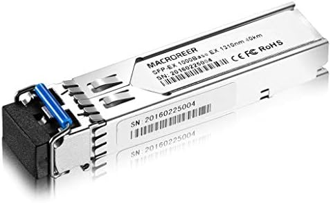 MacRoreer компатибилен со Cisco GLC-EX-SMD SFP 1000BASE-EX мрежен трансивер модул со DOM поддршка 1310NM 40km двојна LC/компјутер конектор