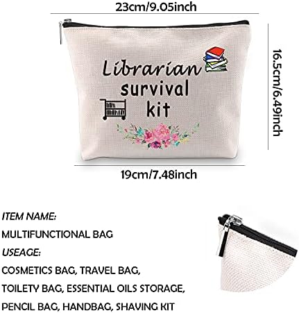 WCGXKO Библиотекар Опстанок Комплет Патент Торбичка Шминка Торба Патување Торба За Книжарница Библиотекар