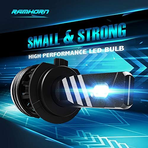 RAMHORN H7 LED Светилки, 360 Степен Прилагодлив Зрак 10000Lm 6500K Кул Бела Конверзија Комплет од 2.