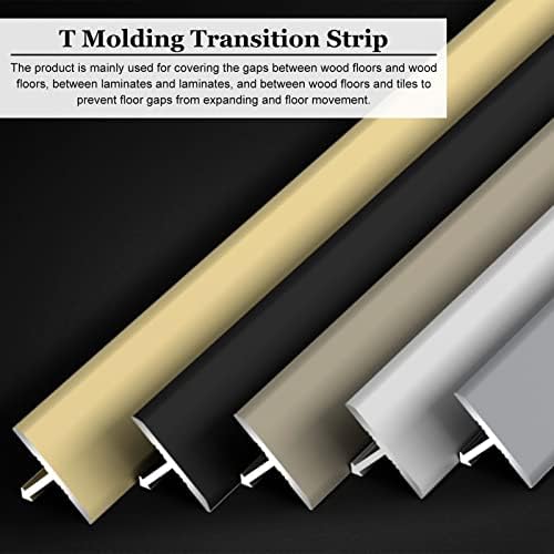 Современи Т-обликувани ленти за транзиција од ламинат/дрво до плочка, ламинатни подни врати, 35 39 43 47 51 55 долги