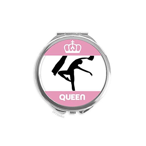 Скокање танчерски спортски спортови мини двострана преносна шминка огледало кралица