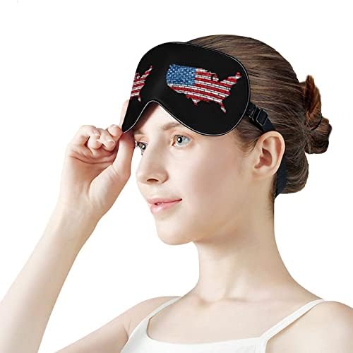 САД тули мапи за спиење маска за спиење лесна маска за слепи маска за очи со прилагодлива лента за мажи жени