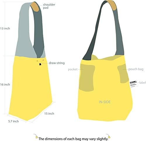 Ecojeannie 1 пакет Ripstop најлон преклопна торба за намирници за намирници со торбичка и внатрешен џеб, цртање-жица